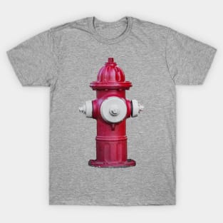 Red and White Super Centurion Fire Hydrant T-Shirt